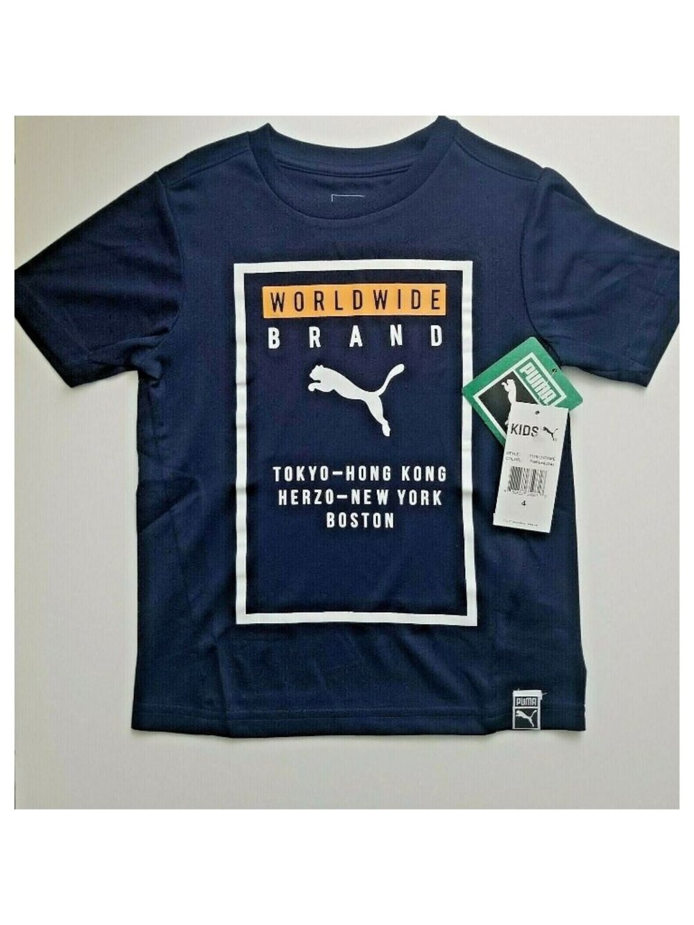 PUMA Kids T-Shirt Active Wear Navy Color
